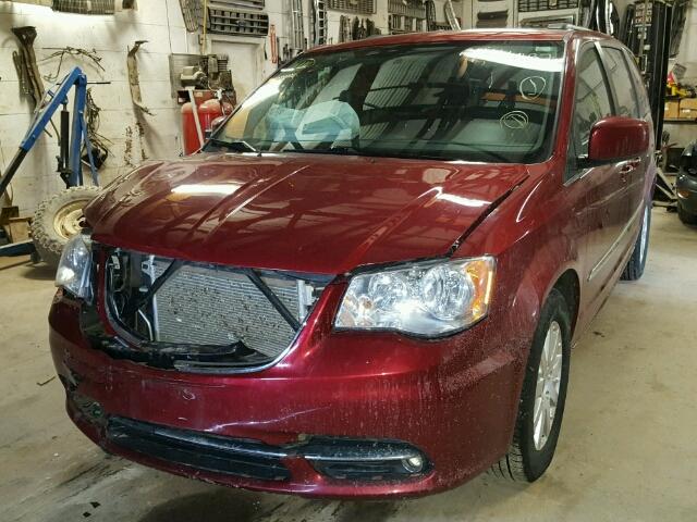 2C4RC1BG5ER160774 - 2014 CHRYSLER TOWN & COU MAROON photo 2