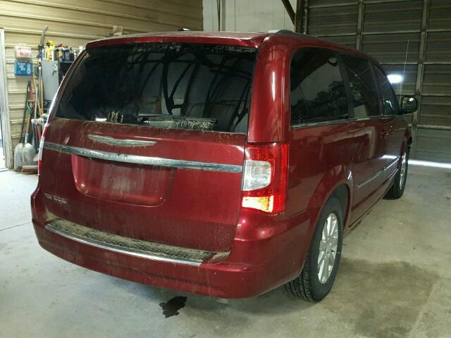 2C4RC1BG5ER160774 - 2014 CHRYSLER TOWN & COU MAROON photo 4