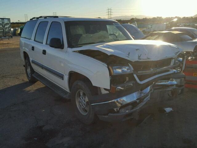 3GNEC16TX3G342440 - 2003 CHEVROLET SUBURBAN C WHITE photo 1