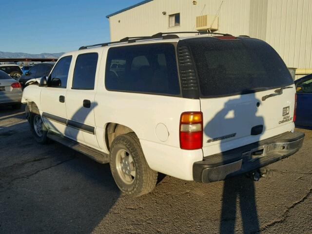 3GNEC16TX3G342440 - 2003 CHEVROLET SUBURBAN C WHITE photo 3