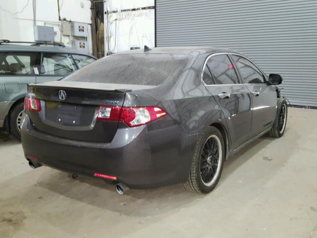 JH4CU2F60AC010857 - 2010 ACURA TSX GRAY photo 4