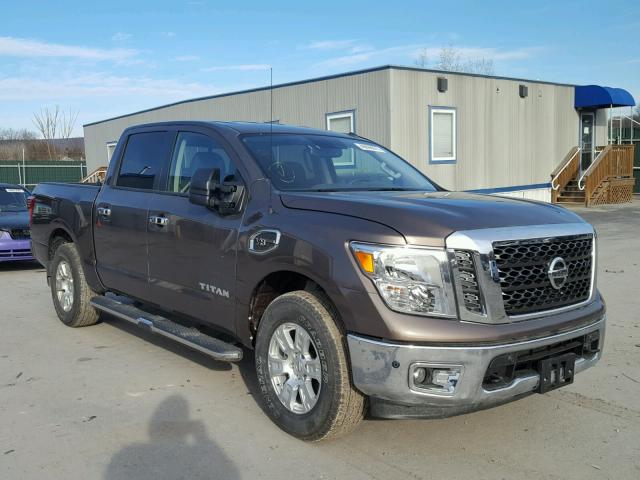 1N6AA1E57HN543658 - 2017 NISSAN TITAN SV BROWN photo 1