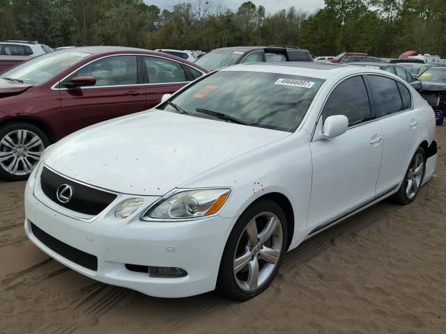 JTHBE96S370021358 - 2007 LEXUS GS 350 WHITE photo 2