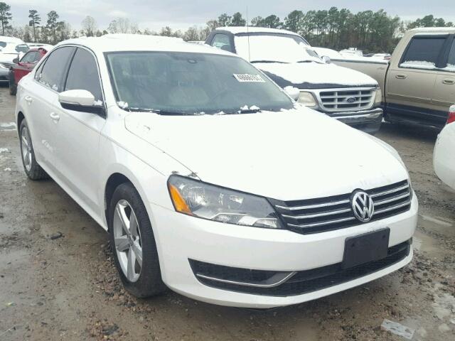 1VWBS7A30FC023819 - 2015 VOLKSWAGEN PASSAT SE WHITE photo 1