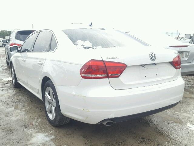 1VWBS7A30FC023819 - 2015 VOLKSWAGEN PASSAT SE WHITE photo 3