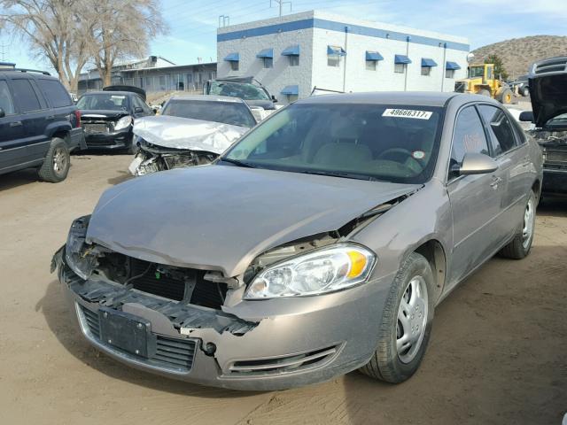 2G1WB58K479358816 - 2007 CHEVROLET IMPALA LS GOLD photo 2