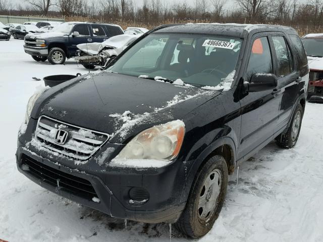 SHSRD78575U304867 - 2005 HONDA CR-V LX BLACK photo 2