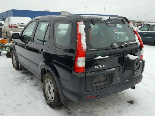 SHSRD78575U304867 - 2005 HONDA CR-V LX BLACK photo 3