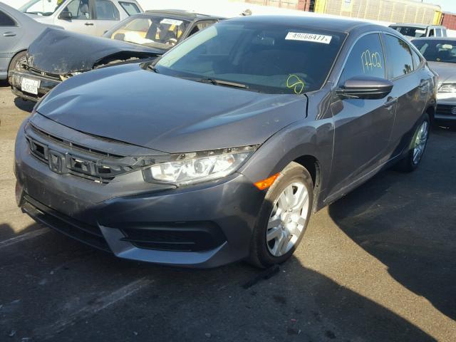 2HGFC2F58GH576541 - 2016 HONDA CIVIC LX GRAY photo 2