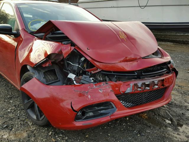 1C3CDFBB1GD539978 - 2016 DODGE DART SXT RED photo 9