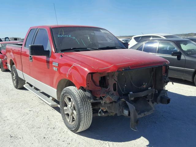 1FTRX12W85NB15823 - 2005 FORD F150 RED photo 1