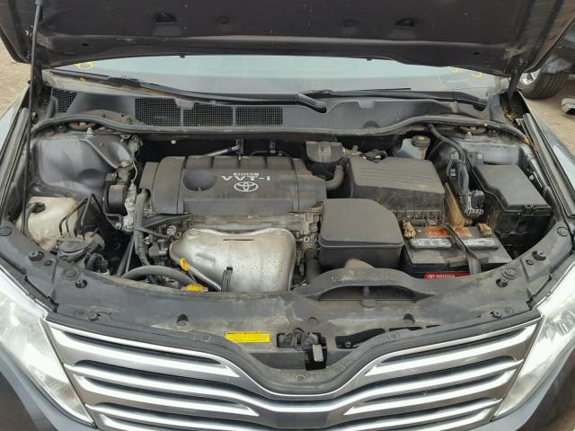 4T3BA3BB8AU009435 - 2010 TOYOTA VENZA BASE GRAY photo 7