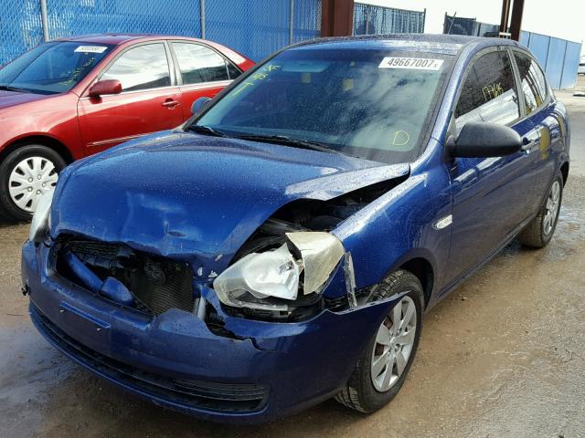 KMHCM36C89U131053 - 2009 HYUNDAI ACCENT GS BLUE photo 2