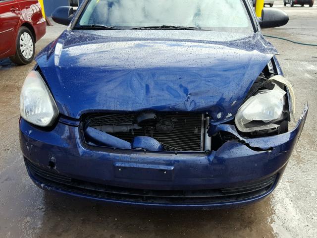 KMHCM36C89U131053 - 2009 HYUNDAI ACCENT GS BLUE photo 9