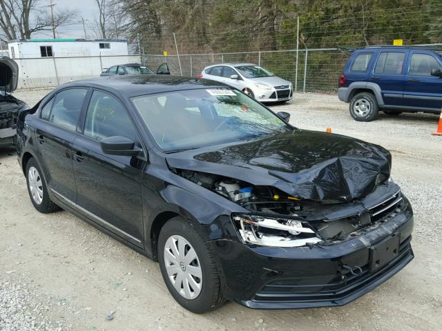 3VW267AJ2GM247791 - 2016 VOLKSWAGEN JETTA S BLACK photo 1