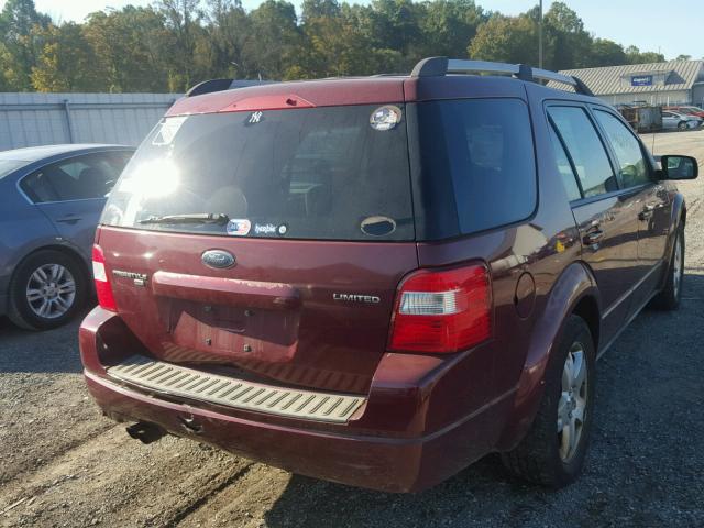 1FMDK06195GA64026 - 2005 FORD FREESTYLE RED photo 4