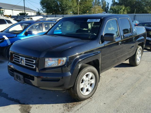 2HJYK16528H524078 - 2008 HONDA RIDGELINE BLACK photo 2