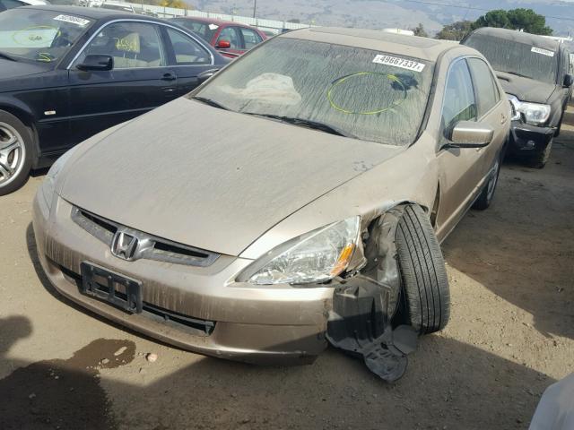 1HGCM56744A027013 - 2004 HONDA ACCORD EX GOLD photo 2