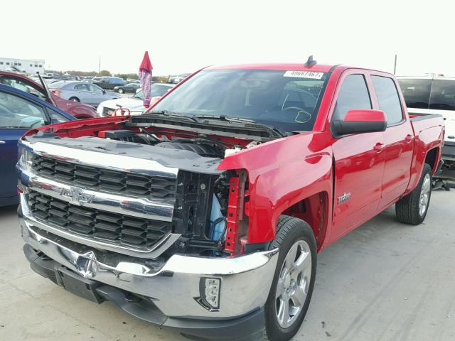 3GCUKREC7GG347575 - 2016 CHEVROLET SILVERADO RED photo 2