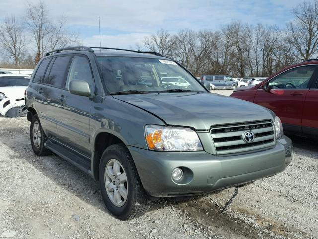 JTEEP21A640055784 - 2004 TOYOTA HIGHLANDER GREEN photo 1