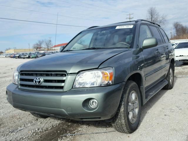 JTEEP21A640055784 - 2004 TOYOTA HIGHLANDER GREEN photo 2