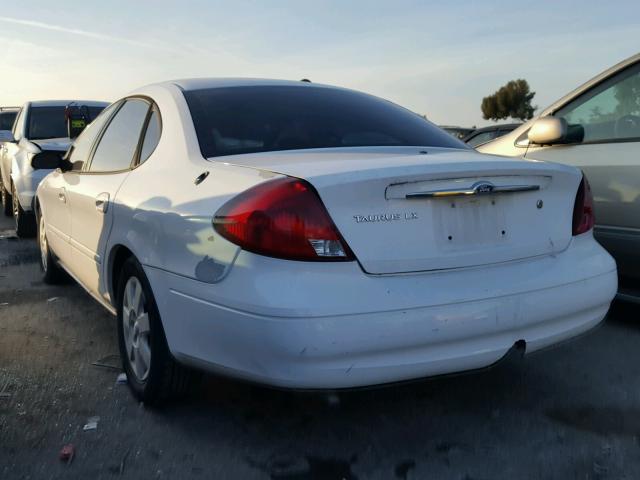 1FAFP52U51A146513 - 2001 FORD TAURUS LX WHITE photo 3