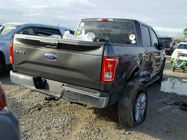 1FTEW1EG9FFC81821 - 2015 FORD F150 SUPER CHARCOAL photo 4