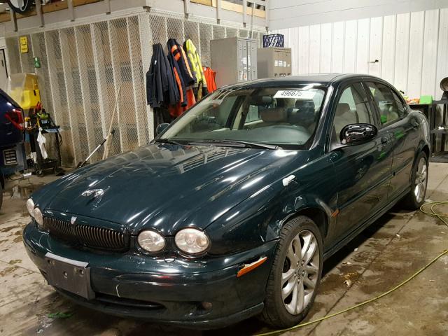 SAJEA53D02XC48858 - 2002 JAGUAR X-TYPE SPO GREEN photo 2