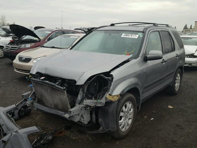 JHLRD78806C056061 - 2006 HONDA CR-V EX GRAY photo 2