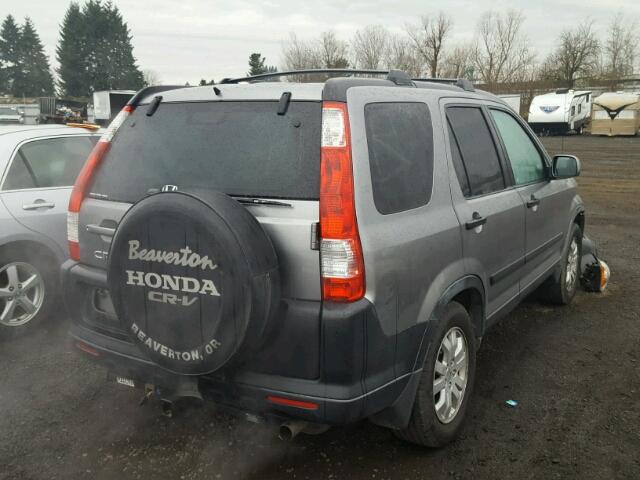 JHLRD78806C056061 - 2006 HONDA CR-V EX GRAY photo 4