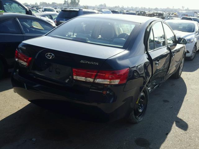 5NPET46CX7H230440 - 2007 HYUNDAI SONATA GLS BLUE photo 4