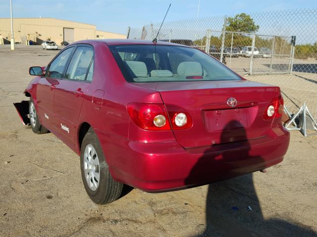 1NXBR30E15Z556034 - 2005 TOYOTA COROLLA CE RED photo 3