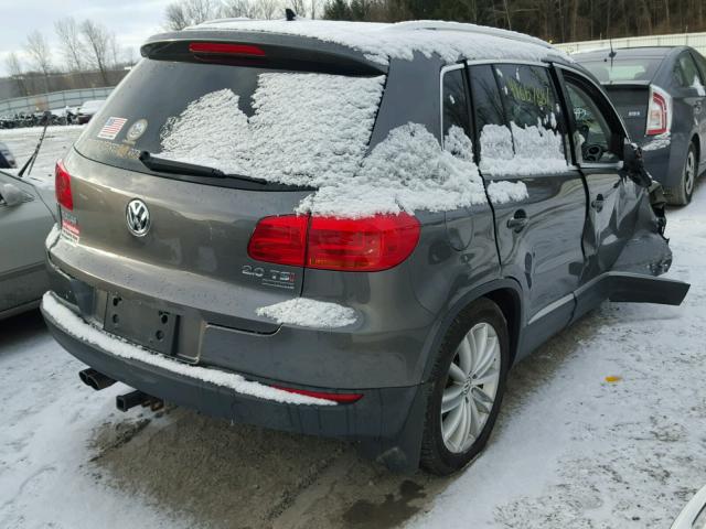 WVGBV3AX0EW541492 - 2014 VOLKSWAGEN TIGUAN S GRAY photo 4