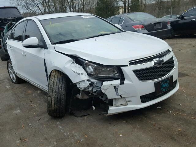 1G1PE5SB5E7366961 - 2014 CHEVROLET CRUZE LT WHITE photo 1