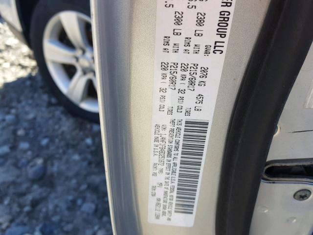 1J4NF1FB4BD251872 - 2011 JEEP COMPASS SP 银色 照片 10