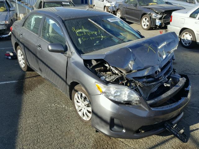 2T1BU4EE0CC799099 - 2012 TOYOTA COROLLA BA GRAY photo 1