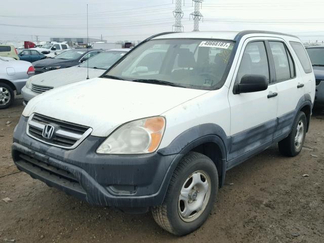 JHLRD78492C061234 - 2002 HONDA CR-V LX WHITE photo 2