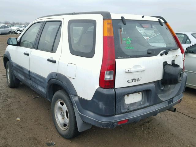 JHLRD78492C061234 - 2002 HONDA CR-V LX WHITE photo 3