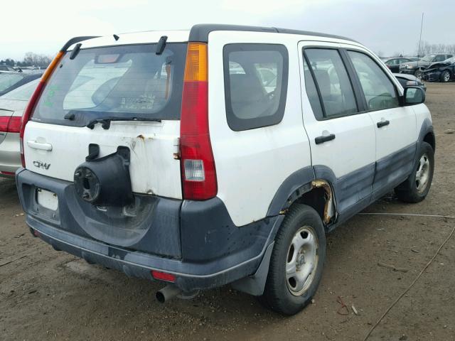 JHLRD78492C061234 - 2002 HONDA CR-V LX WHITE photo 4