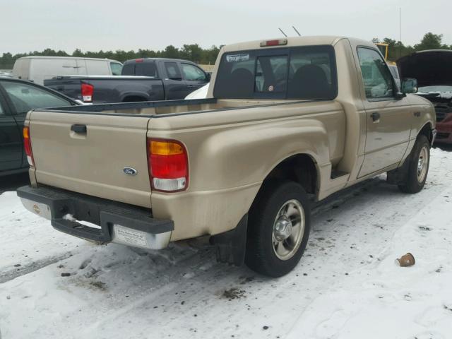 1FTYR10C6XTA54100 - 1999 FORD RANGER TAN photo 4