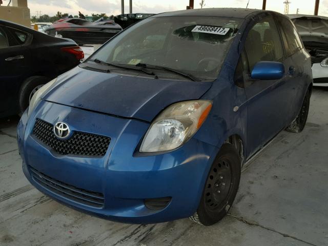 JTDJT903385168949 - 2008 TOYOTA YARIS BLUE photo 2