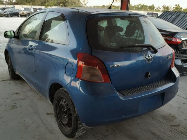 JTDJT903385168949 - 2008 TOYOTA YARIS BLUE photo 3