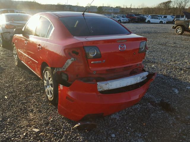 JM1BK12FX81776166 - 2008 MAZDA 3 I RED photo 3