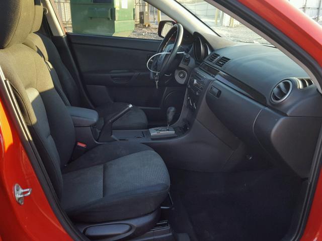 JM1BK12FX81776166 - 2008 MAZDA 3 I RED photo 5