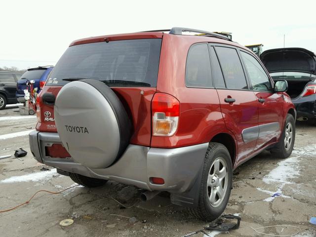 JTEGH20V830095163 - 2003 TOYOTA RAV4 RED photo 4