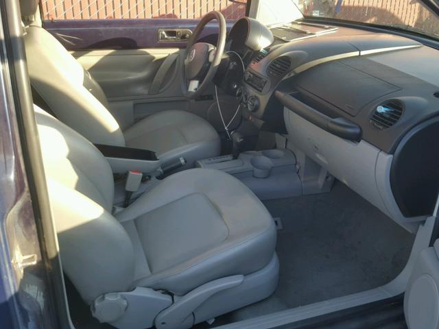 3VWCK21C51M427097 - 2001 VOLKSWAGEN NEW BEETLE ლურჯი ფოტო 5