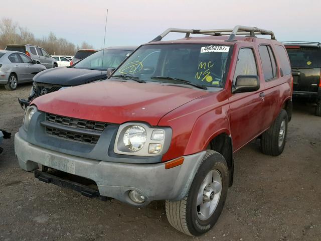 5N1ED28Y12C512394 - 2002 NISSAN XTERRA XE RED photo 2