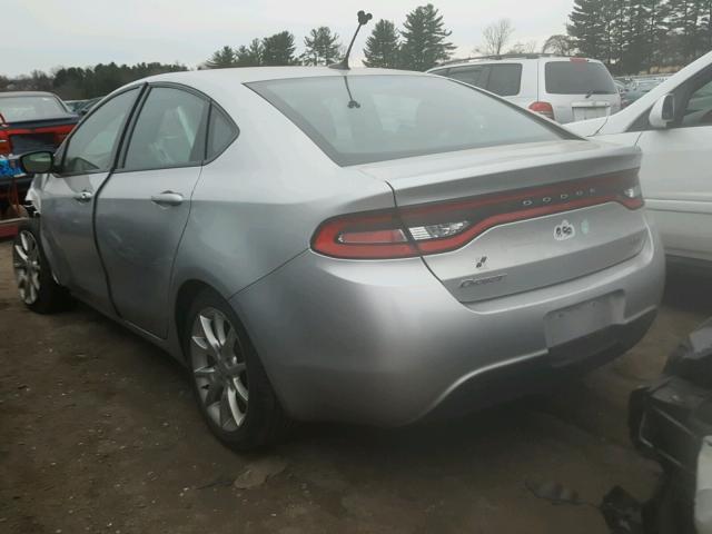 1C3CDFBA1DD302796 - 2013 DODGE DART SXT SILVER photo 3