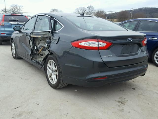 1FA6P0HD3G5110587 - 2016 FORD FUSION SE GREEN photo 3