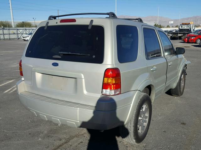 1FMYU04105KA31167 - 2005 FORD ESCAPE LIM CREAM photo 4